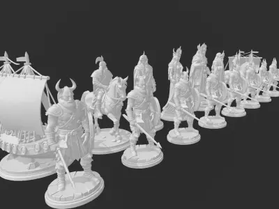 AJEDREZ VIKINGO 3D print model
