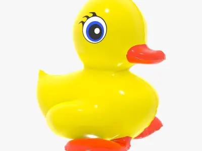 Inflatable Duck Toy 3D model