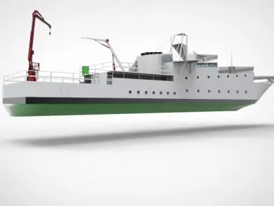 research ship type Y  3D model