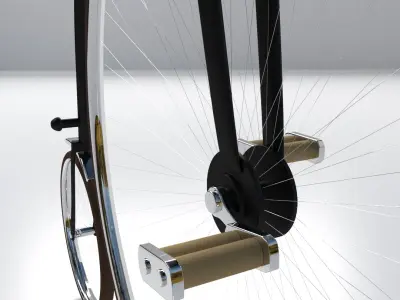 Penny Farthing Bicycle 3D model