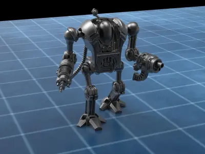 BIPED VEHICLE - 3D PRINTING MODEL 3D print model