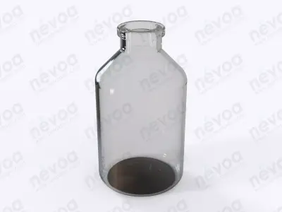 Glass vial - ISO 8362-1 - ISO 8362-1-50R - vial - 50 ml 3D model