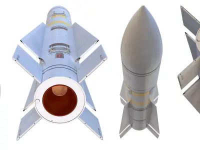 AIM-54A Phoenix 3D model