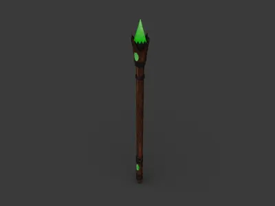 The Sylvan Spear Low-poly 3D model