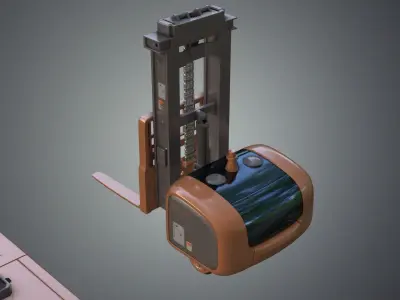 Industrial Robots Platforms 3D model
