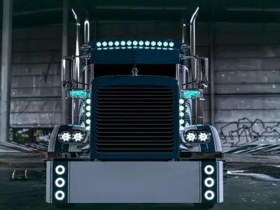 Peterbilt 389 Blue Edition JD 3D model