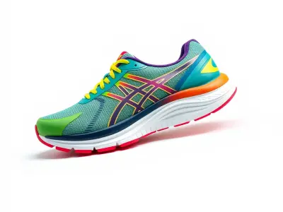 Vivid Athletic Shoe Model Pack with Dynamic Design Low-poly 3D model
