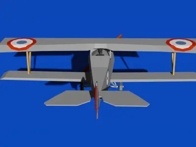 Nieuport 17 C1 Low Poly Low-poly 3D model