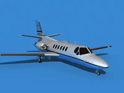 Cessna Citation 550 II Bravo V02 3D model