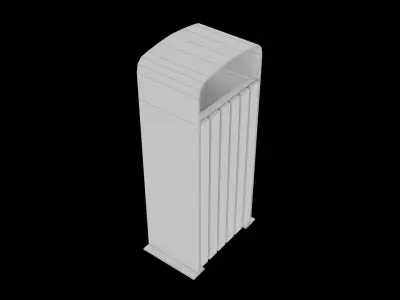 Park trash can - PBR - lowpoly Low-poly 3D model