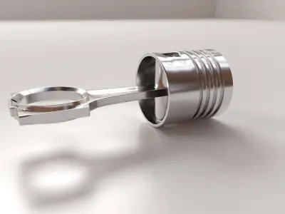 Piston engine 3D model