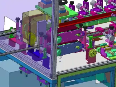 Rubber Seal Cutting Machine Dual Traction 3D CAD Model 3D model