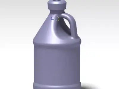 Gallon 3D Model jug 3D model