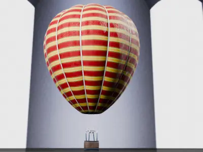 Hot Air Balloon 3D model by A-To-Go