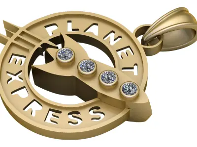 18K Gold Diamond 3D print model buy