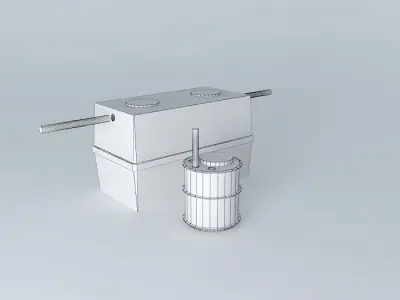 septic tank 3000 L eye lift pump Free 3D model