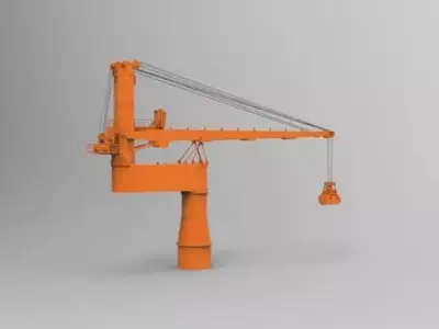 Crane 3D model 4