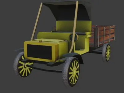 Peugeot Type 64  Low-poly 3D model