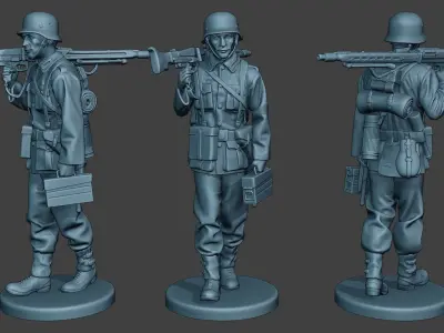 German soldiers ww2 MG42 G7 Pack1