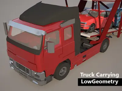 Truck Carrying - Low Geometry 3D model