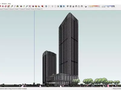 Sketchup Office building 150 3D model