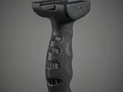Tactical grip Low-poly 3D model