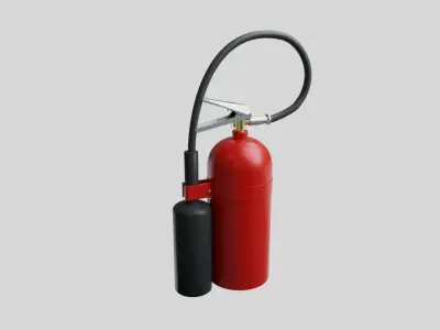 Fat Fire Extinguisher - Safety and Emergency Equipment Low-poly 3D model