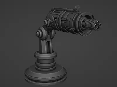 Machine Gun 3D model purchase