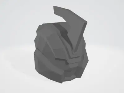 Super Mecha - Talqad of Code Name T4LQ4 - 3D Print Ready Low-poly 3D model
