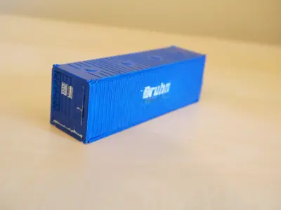 Pre supported H0 1 87 scale 30ft bulk container 3D print model