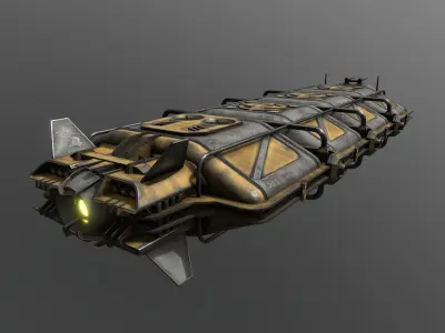 Cargo-Ship-Type-5 steampunk tank 3D model
