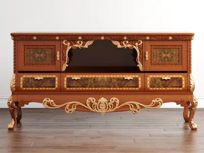 Yah Klasik Makam Odasi Credenza 3D model