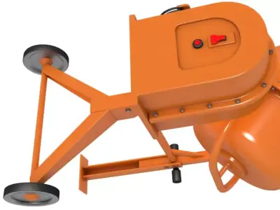 Concrete Mixer 3D model order