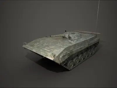 BMP 1 military tank 3D model