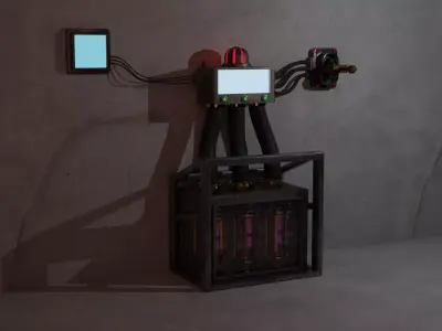 Sci-fi box 3D model