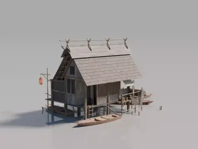 Traditional Japanese House 20 3D model