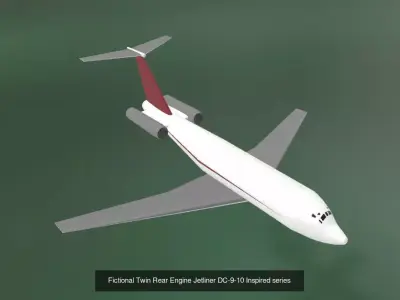 IP-Free Regional Jetliner Pack  Mesh and NURBS CAD included