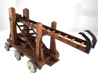 Medieval Siege Weapons Pack I Game-Ready 3D Models Low-poly 3D model