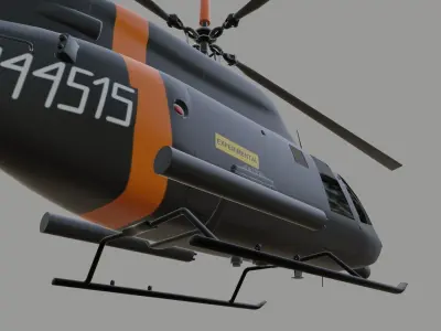 Bell ARH-70 ARAPAHO - The ARMED RECON HELICOPTER - Low-poly 3D model
