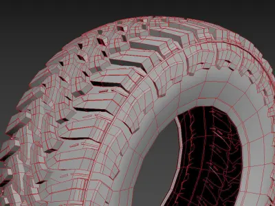 Toyo Open Country MT  Low Poly Low-poly 3D model