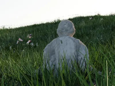 Gibbon Low-poly 3D model