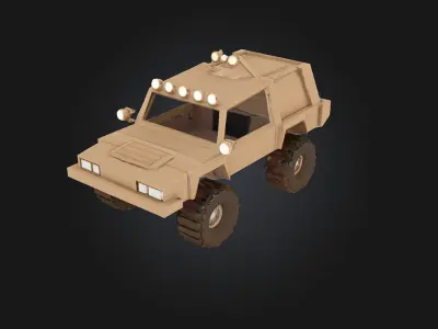 Desert Rover  Conquer the Sands in Style 3D model