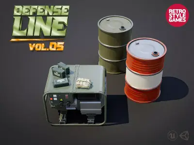 Defense Line Vol5 - Military Energy Supply 3D model