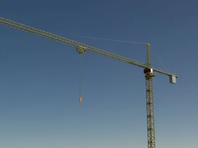 Skyscraper and crane 3D models 3D Model Pack