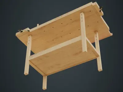 Workbench 1A Low-poly 3D model