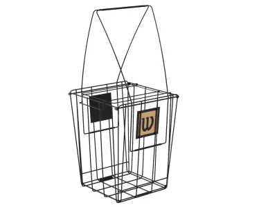 Wilson Tennis Ball Hopper Basket with Carry Handle Low-poly 3D model