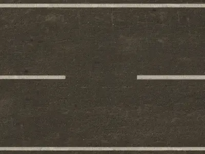 American Road Speed Bump Low-poly 3D model