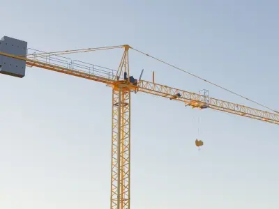 Hammerhead Tower Crane 4 - Construction Crane 3D model