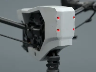 Quadcopter Drone 3D model by AaronL