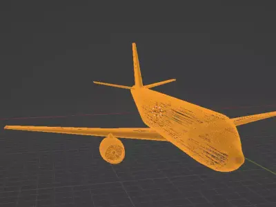 Fictional Twin Engine Jetliner a320 series Inspired 3D model